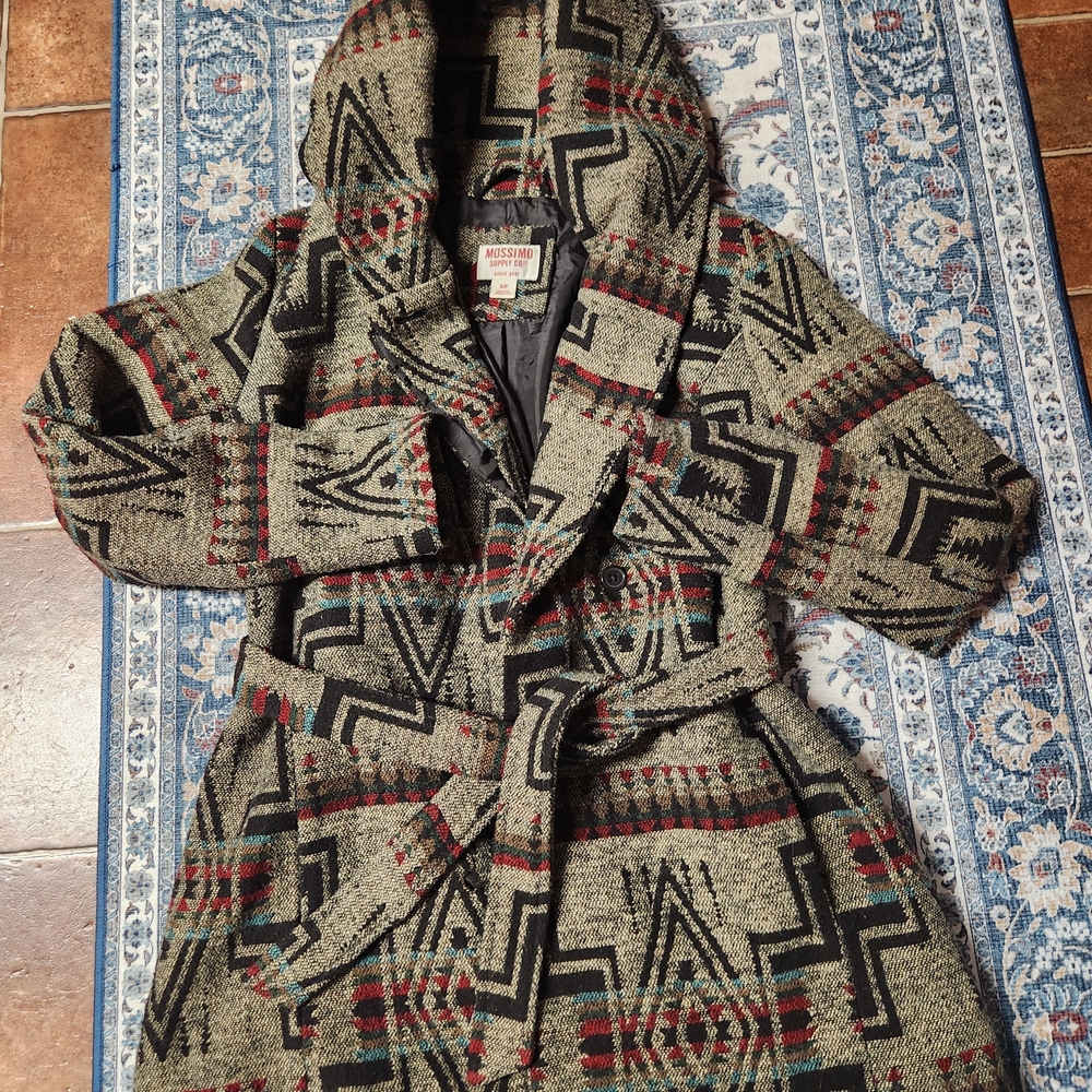 Mossimo Patterned Wool Blend Coat - image 2